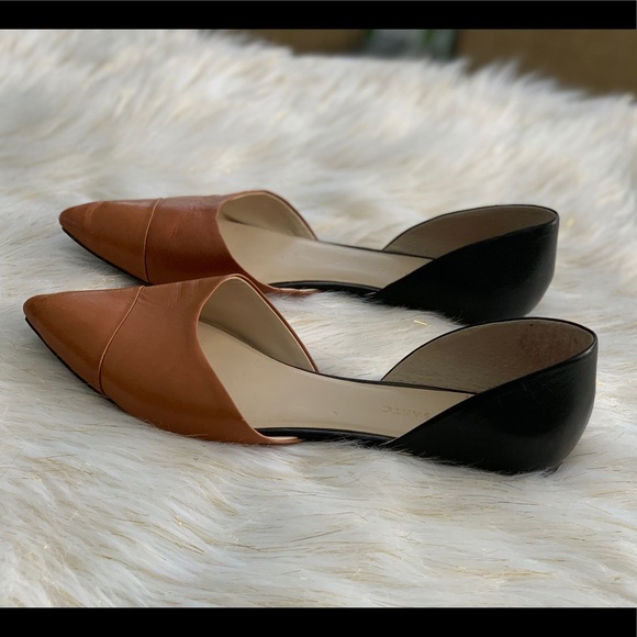 Franco Sarto Shoes - Franco Sarto cognac and black leather flats 10